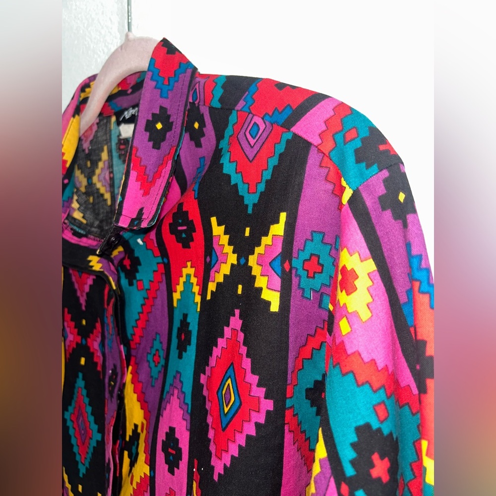 VTG ROPER | Aztec Western Print Shirt - Picture 4 of 6